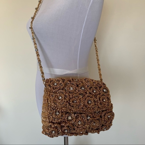 Ruche & Hues handmade and embellished crossbody shoulder bag. - Picture 3 of 15